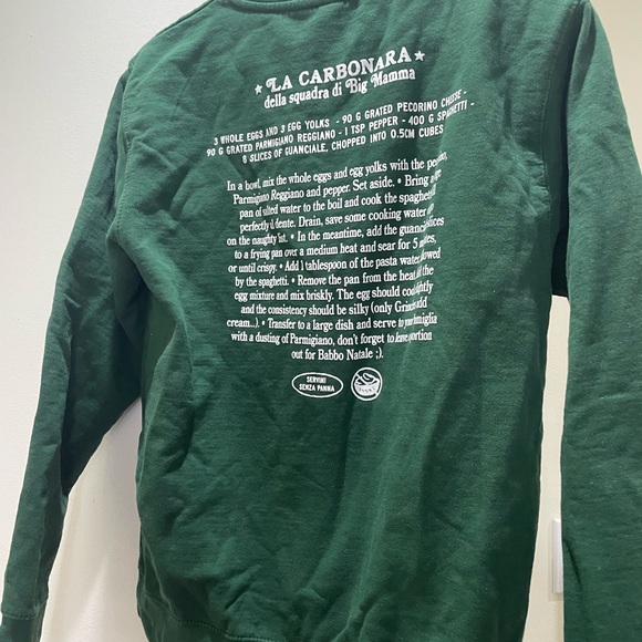 Unisex Everpress Pasta Baby Christmas themed sweatshirt, size M. - Picture 4 of 7